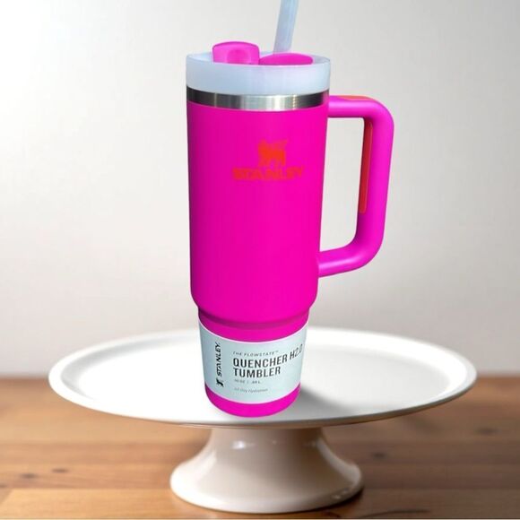Stanley Pink Quencher H2.0 FlowState Stainless Steel 30 OZ - Picture 13 of 15